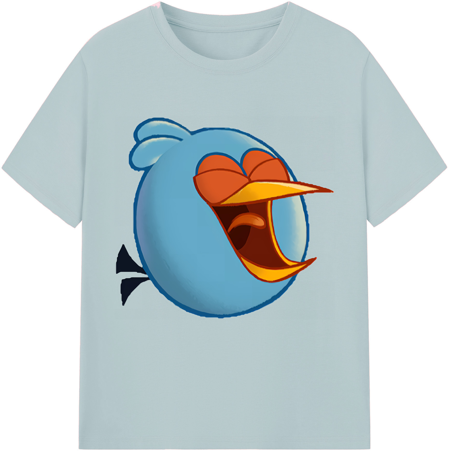 （画像用） Angry Birds アングリーバード 綿100％半袖Tシャツ（フロントプリント）